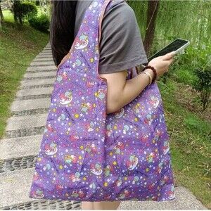 Purple little twin starts large capacity Foldable Lightweight Shoulder T…